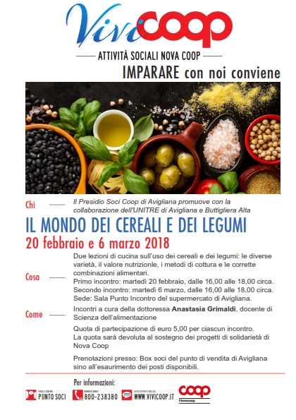 Avigliana - Il mondo dei cereali e dei legumi gennaio 2017_001